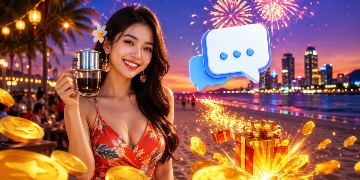 Không gian giải trí casino và cà phê về đêm tại Đà Nẵng Việt Nam