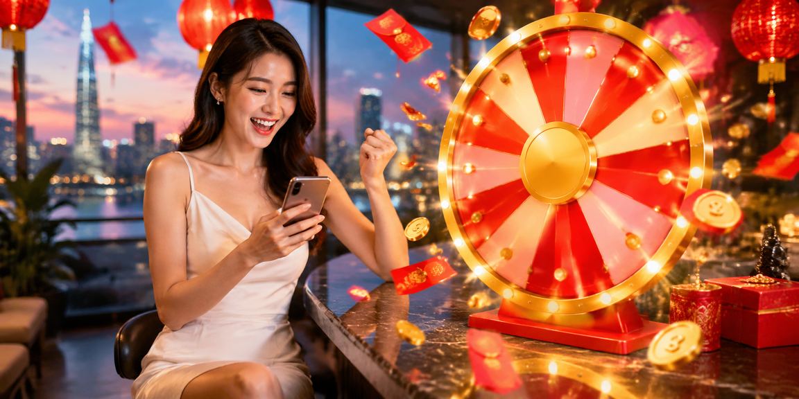 Đèn lồng may mắn rực rỡ tại lễ hội về đêm ở Thành phố Hồ Chí Minh